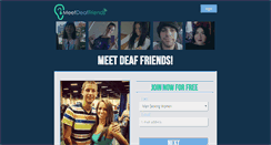 Desktop Screenshot of meetdeaffriends.com